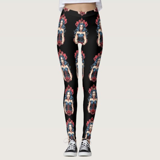 Koningin der Spades Thunder_Cove Leggings (Voorkant)