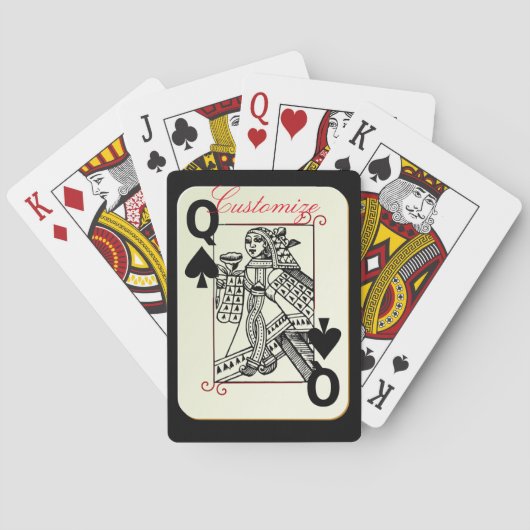 Koningin der Spades Thunder_Cove Pokerkaarten (Achterkant)