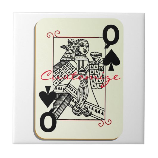 Koningin der Spades Thunder_Cove Tegeltje (Voorkant)