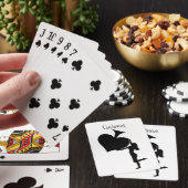 Koningin der Spaten Holding Black Ace Thunder_Cove Pokerkaarten (Insitu)