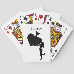 Koningin der Spaten Holding Black Ace Thunder_Cove Pokerkaarten