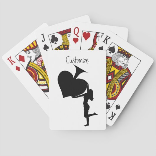 Koningin der Spaten Holding Black Ace Thunder_Cove Pokerkaarten (Achterkant)