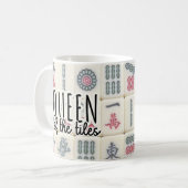 Koningin der tegels | Grappig Mah Jong Koffiemok (Voorkant links)