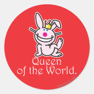 koningin der wereld ronde sticker