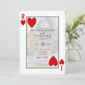 Koningin die Kaart uitnodigt (Staand voorkant)