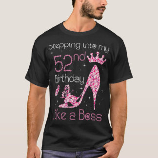 Koningin die mijn 52ste verjaardag binnenstapt als t-shirt