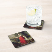 Koningin Dona Maria Isabel de Braganza, 1829 (olie Drankjes Onderzetter (Rechterzijde)