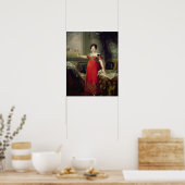 Koningin Dona Maria Isabel de Braganza, 1829 (olie Poster (Keuken)