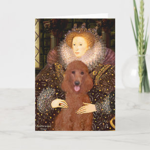 Koningin - Donkere rode standaardpoel #1 Kaart