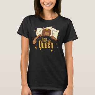 Koningin dutje slapende slaap pyjama pyjama's nach t-shirt