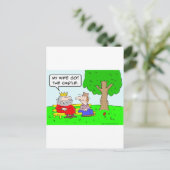 koningin echtscheiding kasteel briefkaart (Staand voorkant)