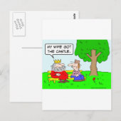 koningin echtscheiding kasteel briefkaart (Voorkant / Achterkant)