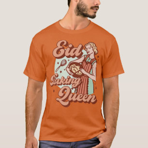 Koningin Eid Mubarak voor moslimmeisjes Vrouwen T-shirt