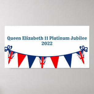 koningin Elizabeth 11 Platinum Jubilee Poster
