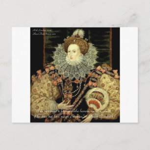 Koningin Elizabeth 1 Liefde/Eer Liefdescitaten Cad Briefkaart