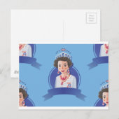 koningin elizabeth 2 briefkaart (Voorkant / Achterkant)