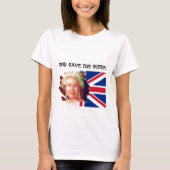 koningin elizabeth 2 t-shirt (Voorkant)