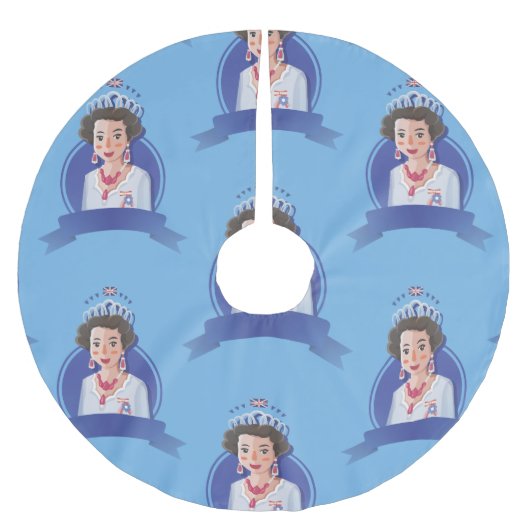 koningin elizabeth 2 xmas kerstboomrok kerstboom rok (Voorkant)