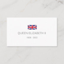 koningin Elizabeth 2de Visitekaartje