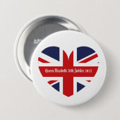 koningin Elizabeth 70th Jubilee 2022 Ronde Button 7,6 Cm (Voorkant /achterkant)