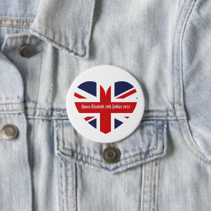 koningin Elizabeth 70th Jubilee 2022 Ronde Button 7,6 Cm