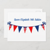 koningin Elizabeth 70th Jubilee Briefkaart (Voorkant / Achterkant)