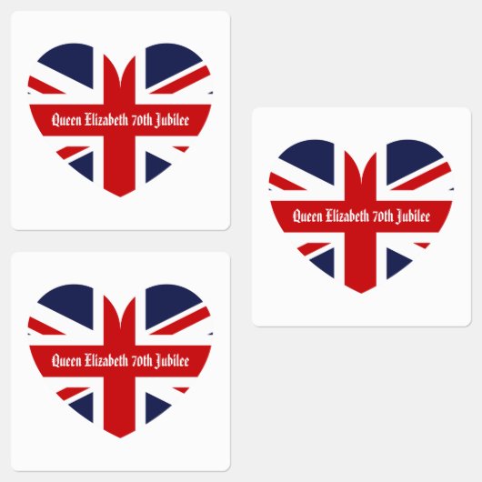 koningin Elizabeth 70th Jubilee Labels (Groep)