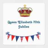 koningin Elizabeth 70th Jubilee Labels (Design 2)
