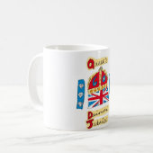 koningin elizabeth diamond jubilee 2012 koffiemok (Voorkant links)