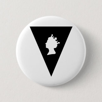 koningin elizabeth diamond jubilee ronde button 5,7 cm