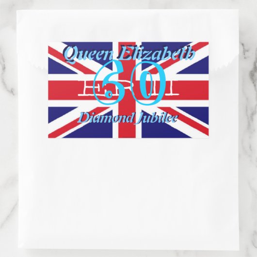 koningin Elizabeth Diamond Jubilee sticker (Tas)