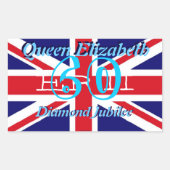 koningin Elizabeth Diamond Jubilee sticker (Voorkant)