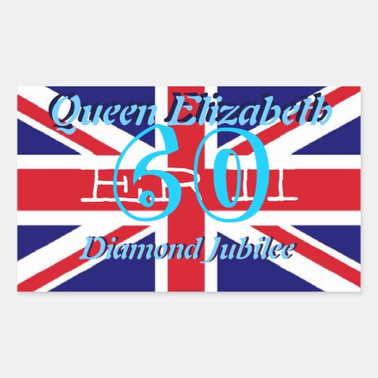koningin Elizabeth Diamond Jubilee sticker (Voorkant)