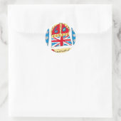 Koningin Elizabeth Diamond Jubileum 2012 Ronde Sticker (Tas)