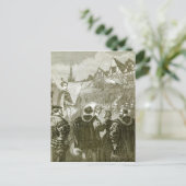 koningin Elizabeth die Londen binnenkomt Briefkaart (Staand voorkant)