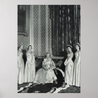 koningin Elizabeth en haar aanhangers