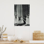 koningin Elizabeth en haar aanhangers Poster (Keuken)
