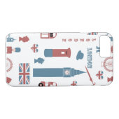 Koningin Elizabeth en Londen iconen ontwerp Case-Mate iPhone Case (Achterkant (Horizontaal))