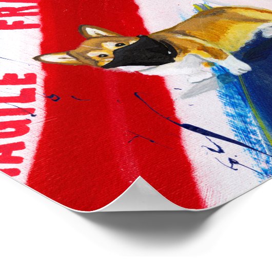 "koningin Elizabeth" Graffiti Style Poster (Hoek)