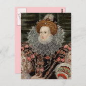 Koningin Elizabeth het eerste BRIEFKAART (Voorkant / Achterkant)