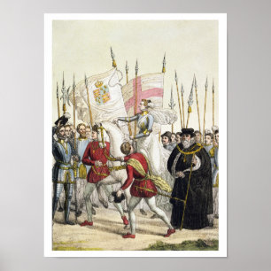 Koningin Elizabeth I (1530-1603) - Rallying the Tr Poster