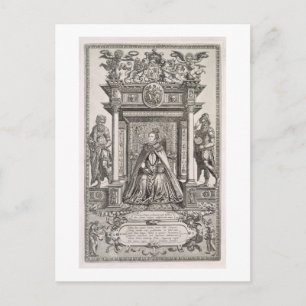 Koningin Elizabeth I (1533-1603) als Patron of Geo Briefkaart