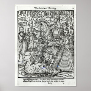 Koningin Elizabeth I bij een stagejacht Poster