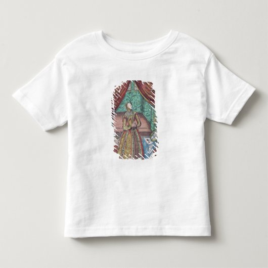 koningin Elizabeth I bij Prayer, frontispiece Kinder Shirts (Voorkant)