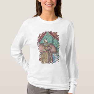 koningin Elizabeth I bij Prayer, frontispiece T-shirt