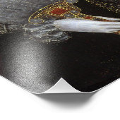 Koningin Elizabeth I blaast een witte kauwgom Foto Afdruk (Hoek)