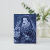 koningin Elizabeth I blauw Briefkaart (Staand voorkant)