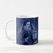 koningin Elizabeth I blauw Koffiemok (Links)