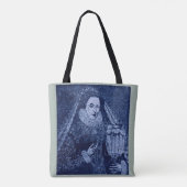 koningin Elizabeth I blauw Tote Bag (Achterkant)