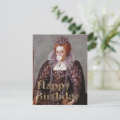 Koningin Elizabeth I bubble gum Gelukkige verjaard (Staand voorkant)